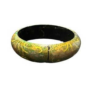 Multi-color wood bracelet